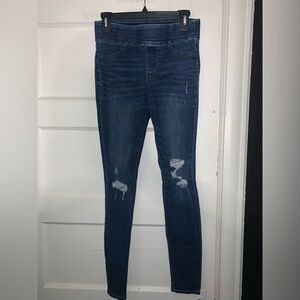 Old navy‎ stretchy pull on rockstar ripped mid rise skinny jeans size 2